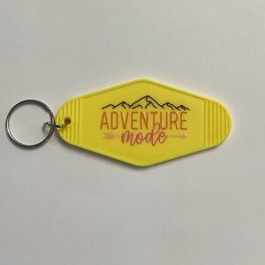Yellow Adventure Mode Keychain